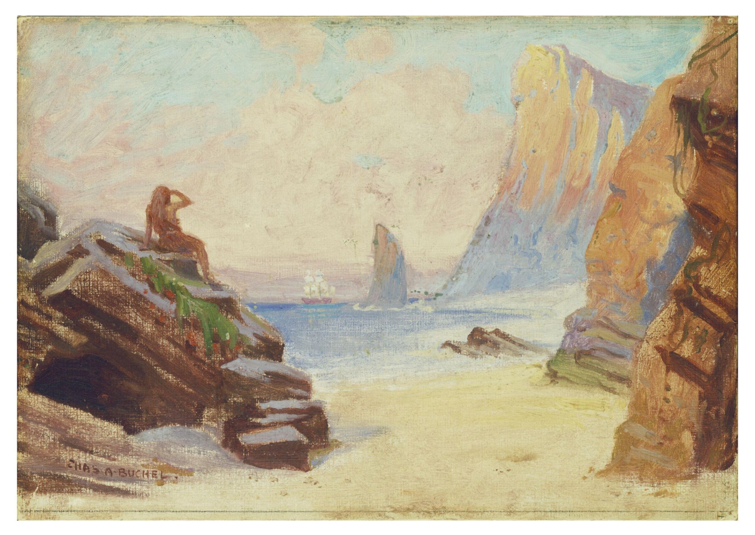 The Setting for the Last Scene of <i>The Tempest</i> by William Shakespeare, Charles Buchel, 1904