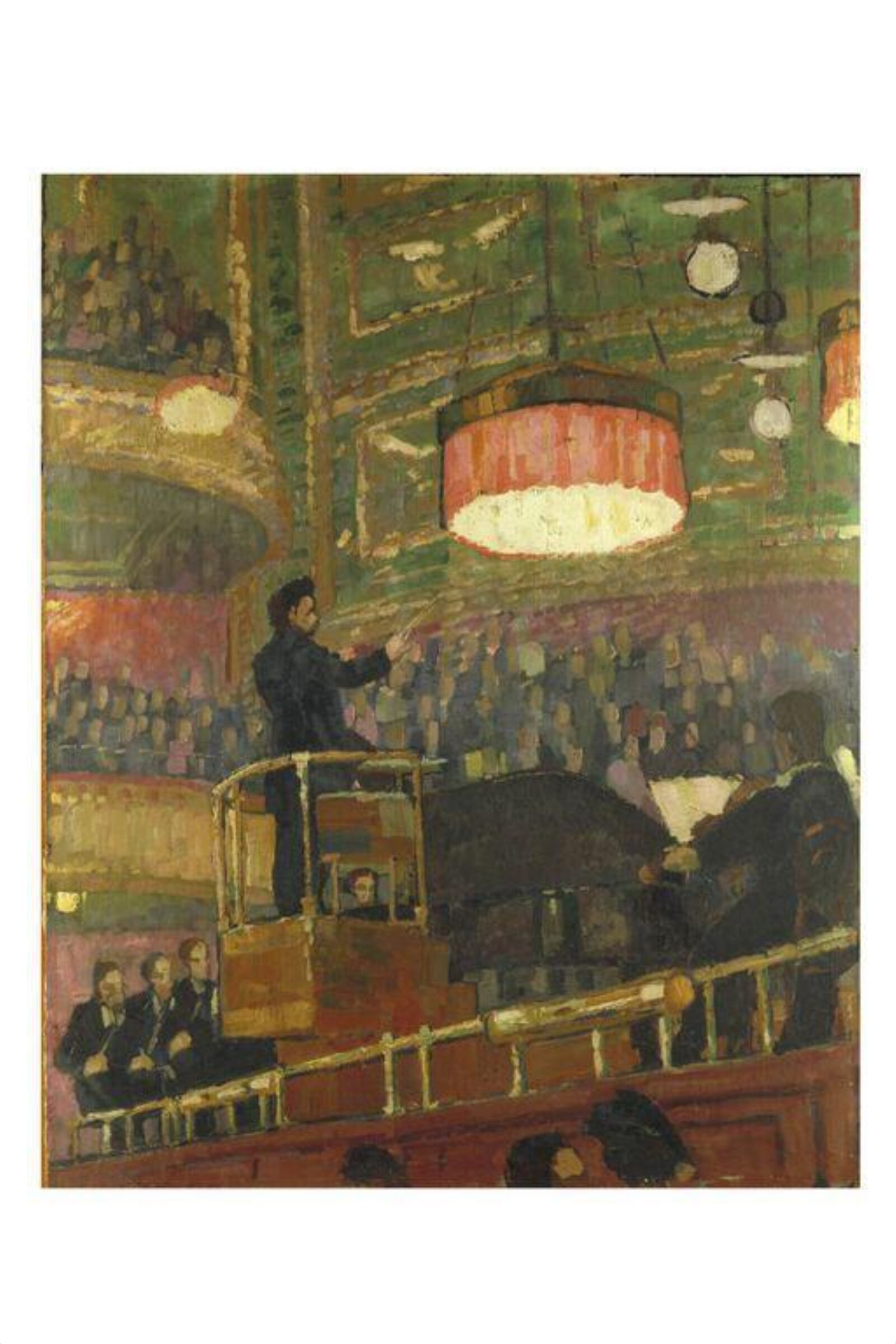 Sir Henry Wood in the Queen's Hall, Adrian Paul Allinson, ca. 1920