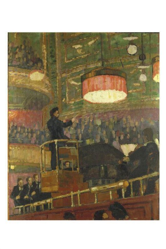 Sir Henry Wood in the Queen's Hall