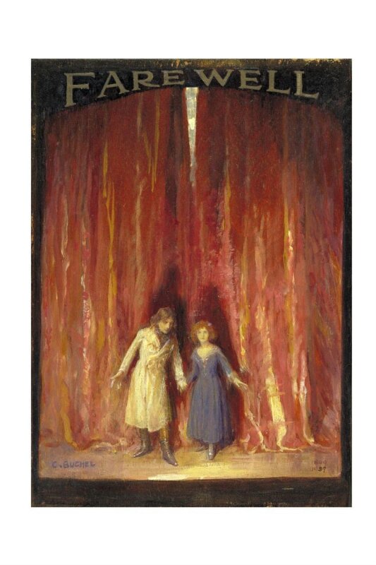Sir John Martin-Harvey as Sydney Carton and Nina de Silva as Mimi in <i>The Only Way</i> by Freeman Wills and Frederick Langbridge
