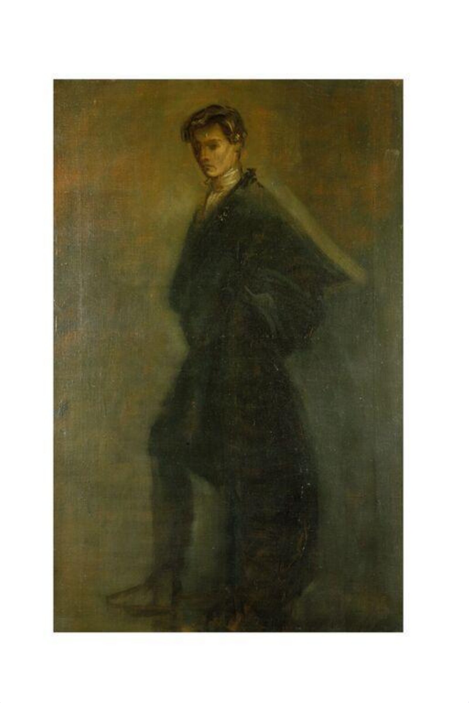 Edward Gordon Craig as Hamlet in <i>Hamlet</i> by William Shakespeare, William Rothenstein, 1896
