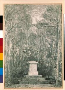 Cenotaph to Sir Joshua Reynolds amonst lime trees in the grounds of Coleorton Hall thumbnail 1