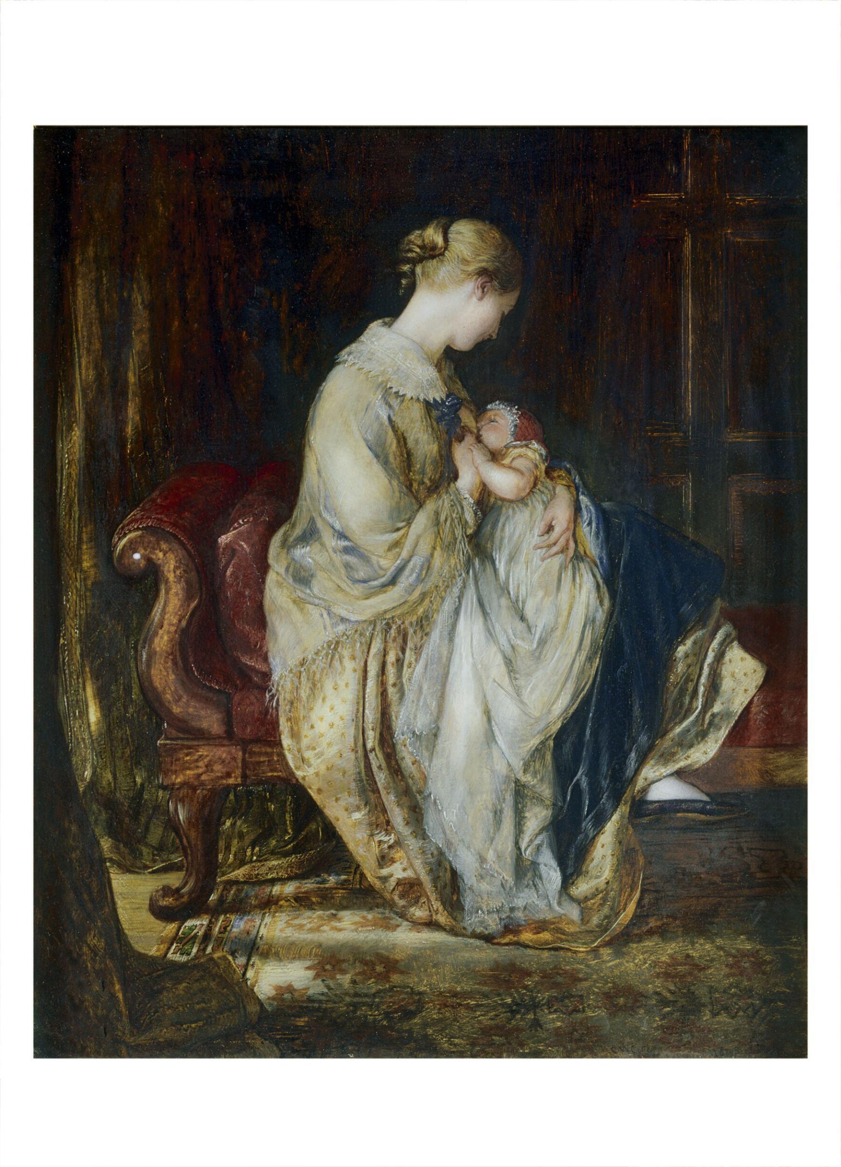 The Young Mother, Charles West Cope, 1845