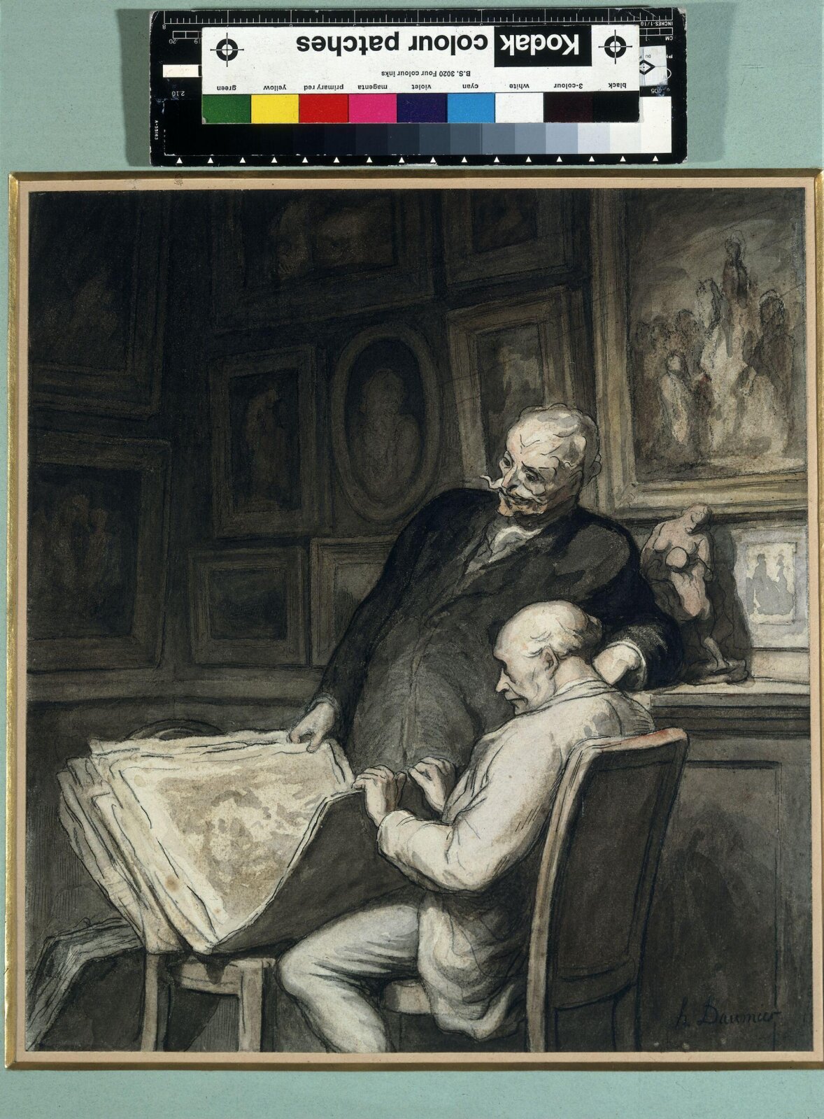 The Print Collectors, Honore Daumier, 1860-1864