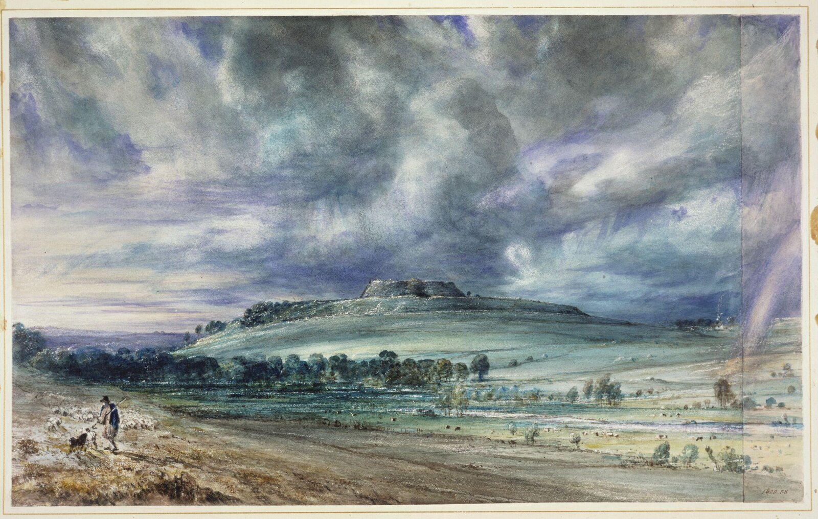 Old Sarum, John Constable, 1834