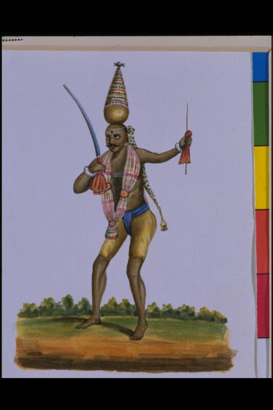 A garlanded Shaivite, ascetic