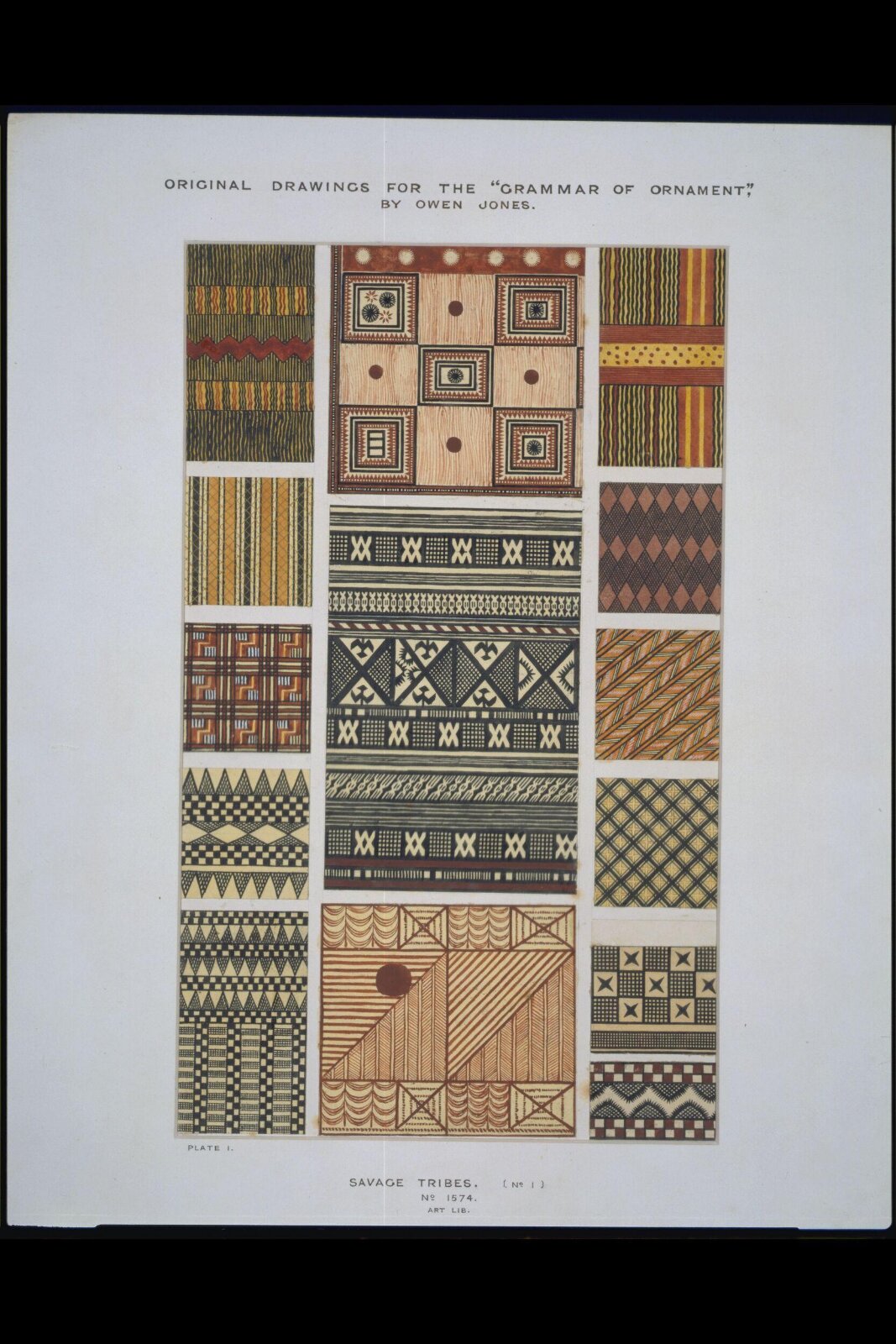 Drawing, Owen Jones, 1856