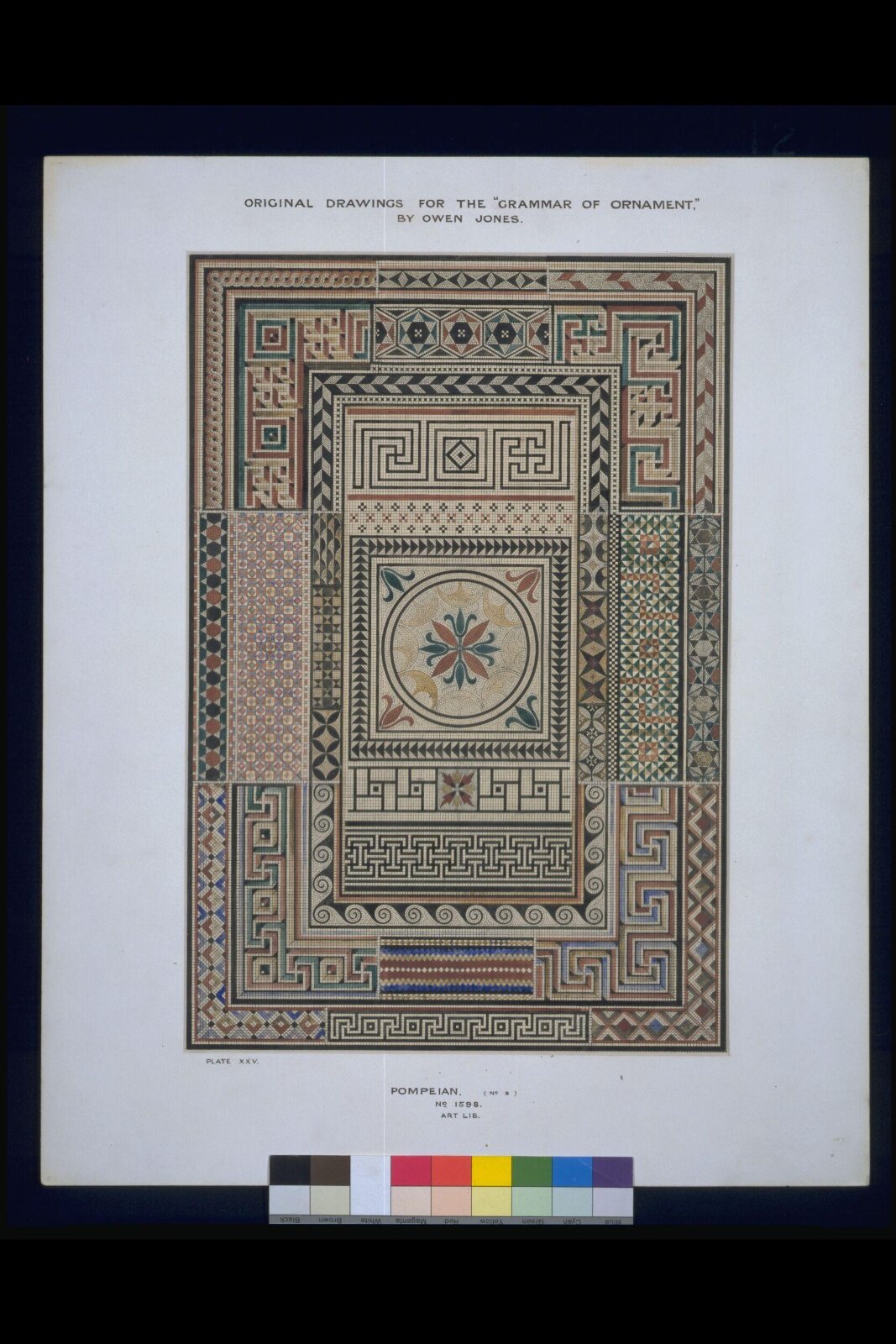 Drawing, Owen Jones, 1856