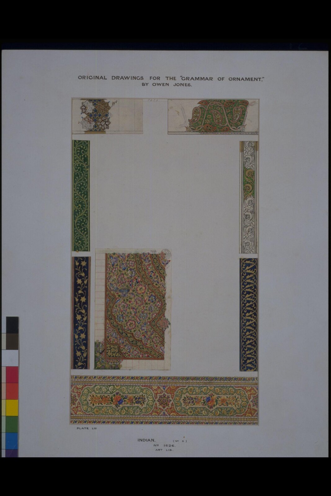 Drawing, Owen Jones, 1856