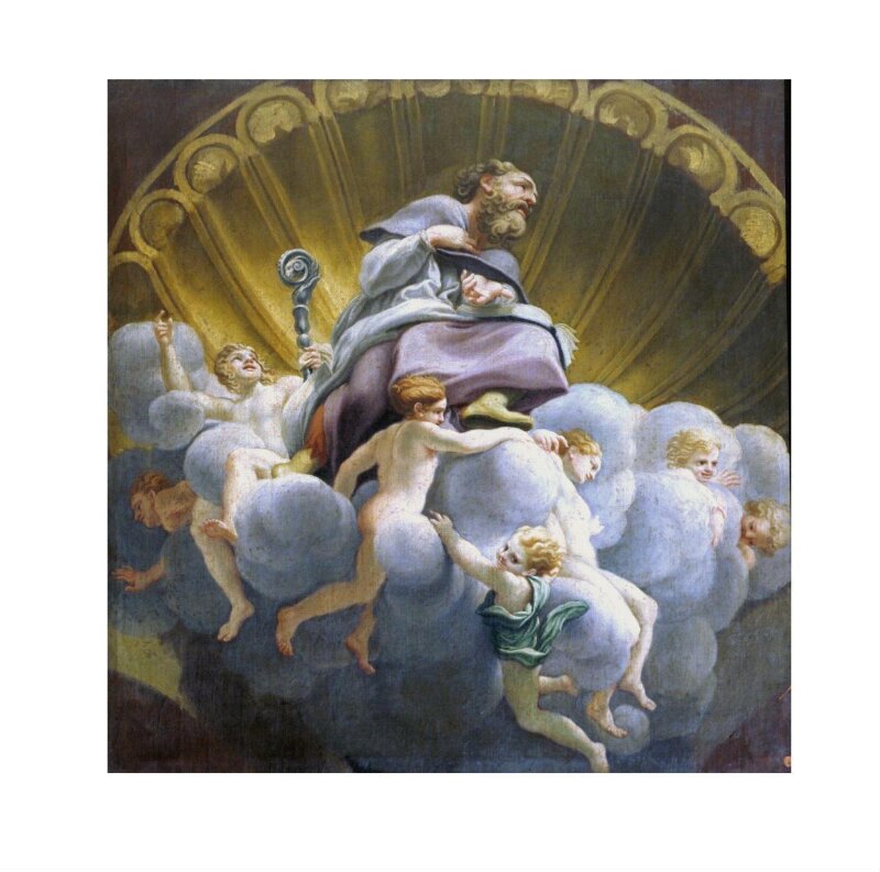 St Bernardo degli Uberti Surrounded by Angels (copy of the fresco in the cupola of Parma Cathedral)