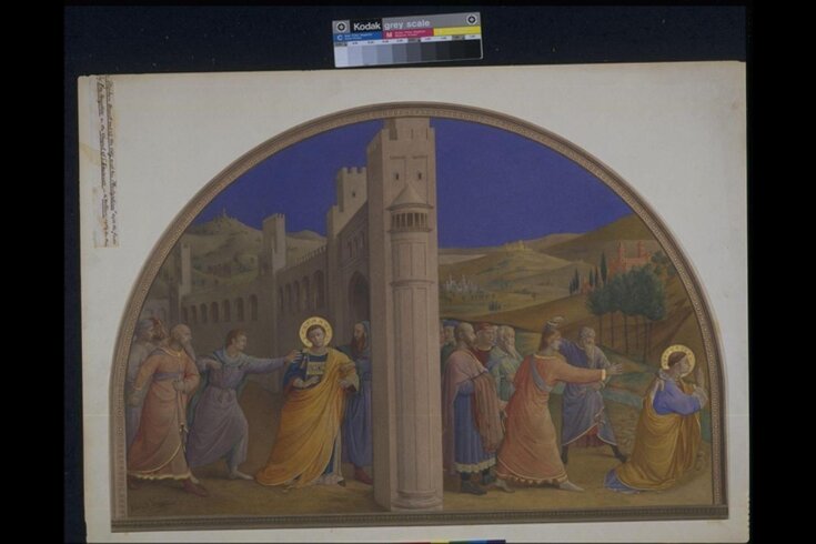 Copy after The Expulsion of St Stephen and The Martyrdom of St Stephen, Fra Angelico in the Niccoline Chapel (Vatican, Rome) top image