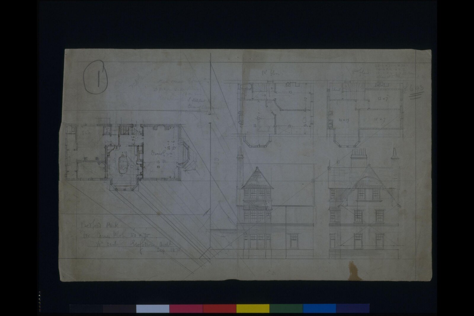 Drawing, Edward William Godwin, September 1875