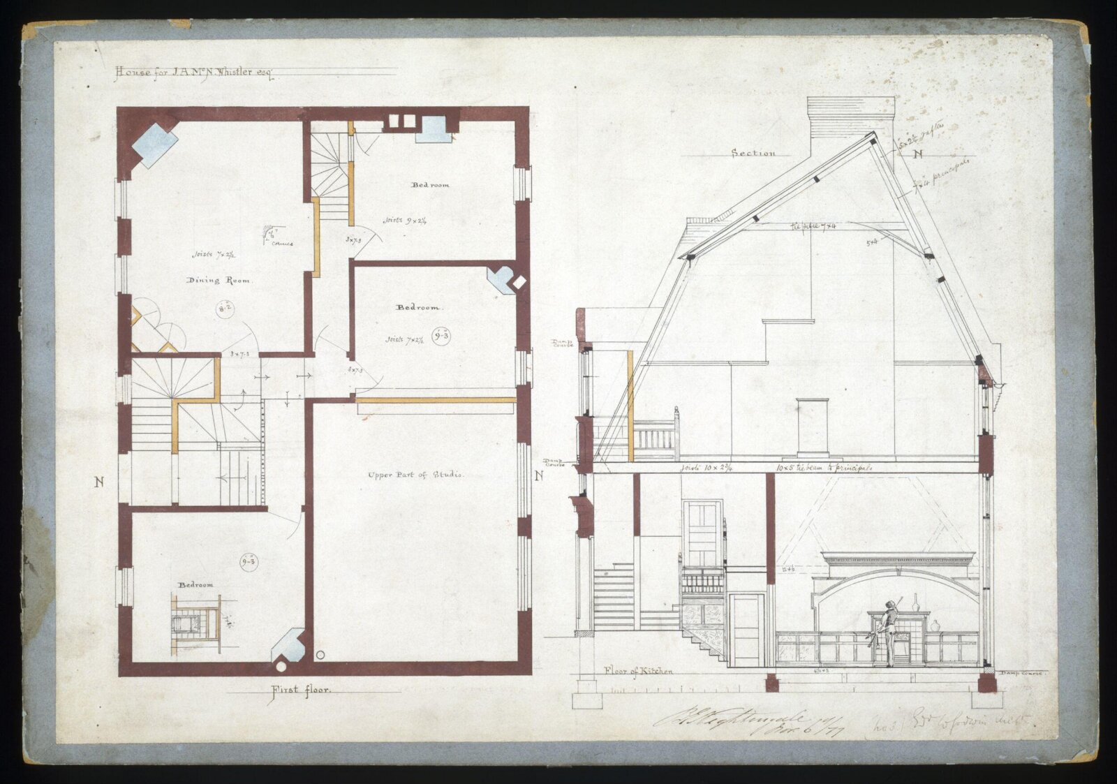 Drawing, Edward William Godwin, 1877-1878