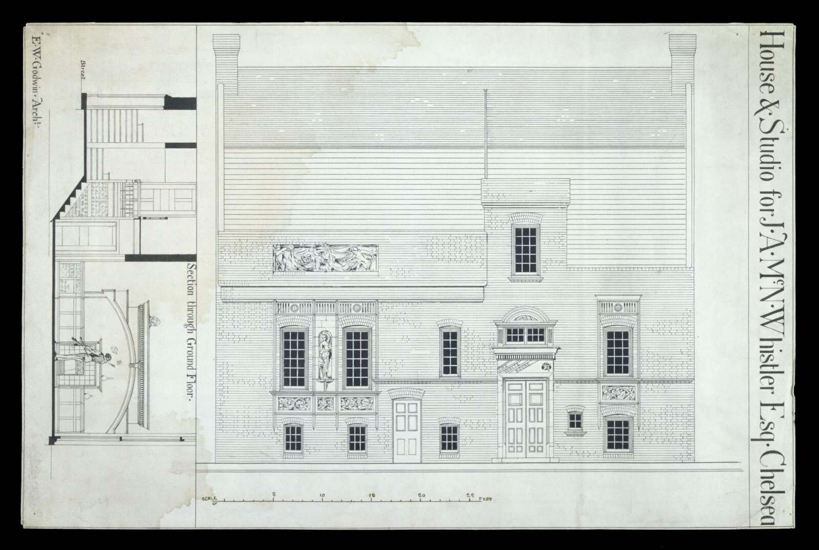 Drawing, Edward William Godwin, November 29 1878