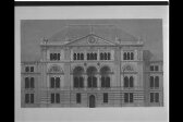 Design for Victoria and Albert Museum, elevation of Lecture Theatre block thumbnail 2