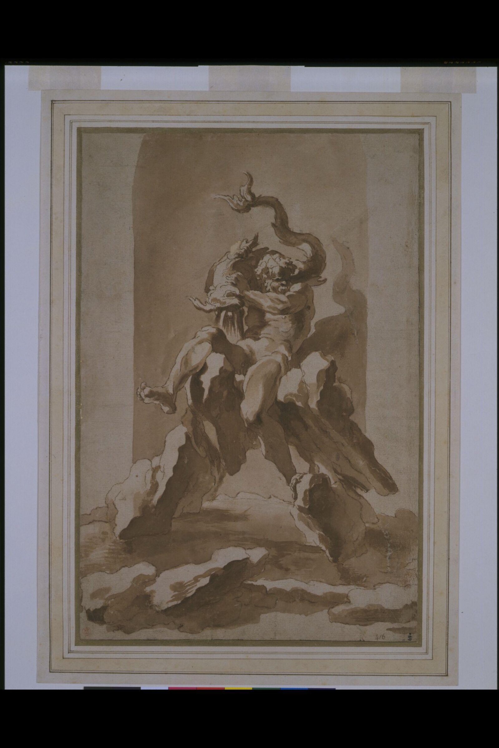 A design for a fountain, Gian Lorenzo Bernini, ca. 1652-1653