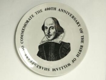 Shakespeare 400th anniversary plate