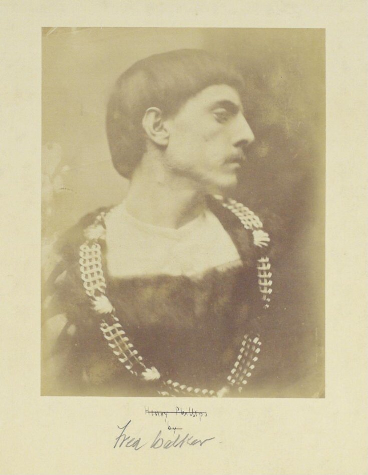 Portrait of Frederick Walker, ARA, in fancy dress top image