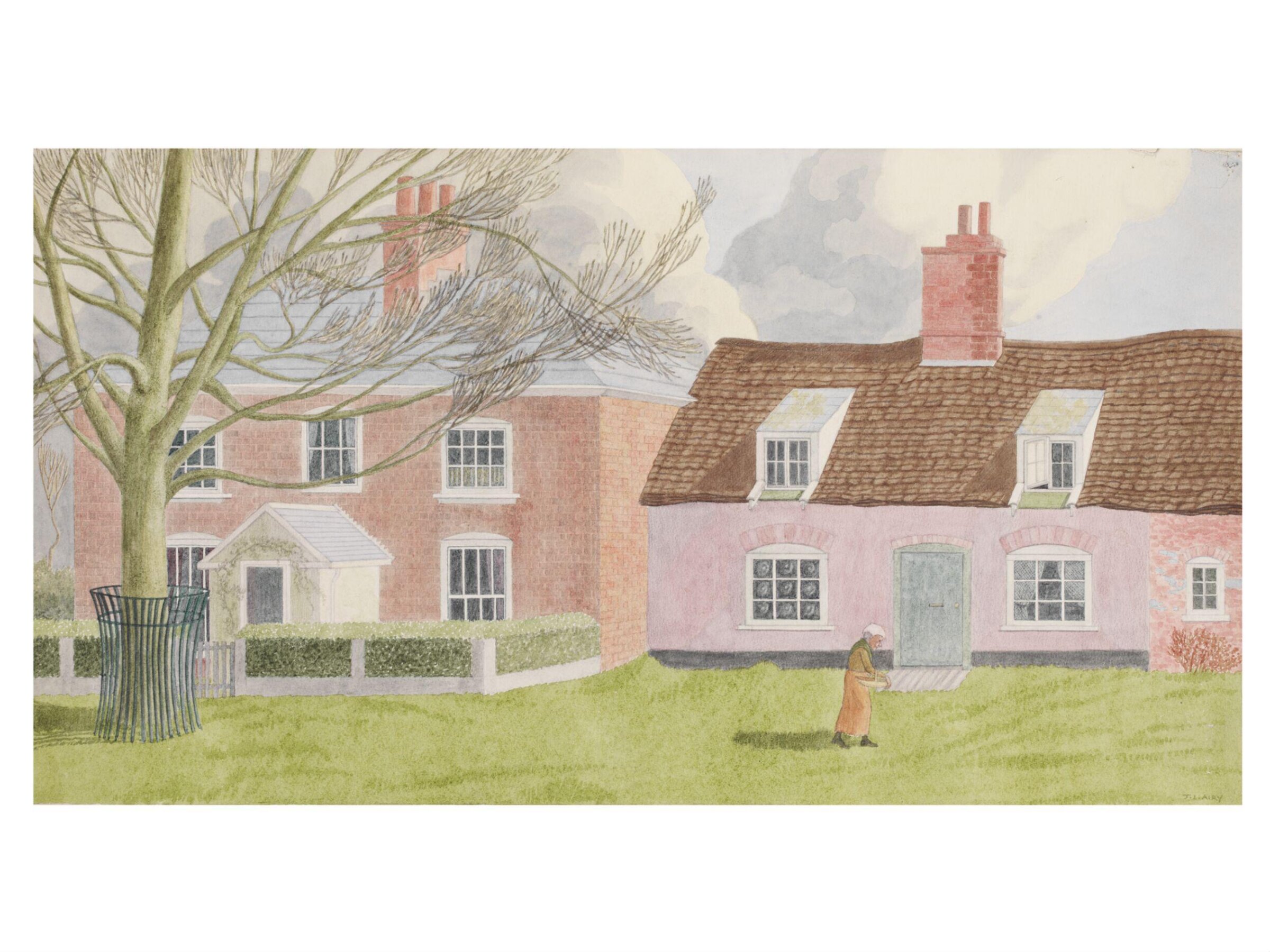 A House and Cottage near the Quay at Orford, Jack L. Airy, ca. 1940