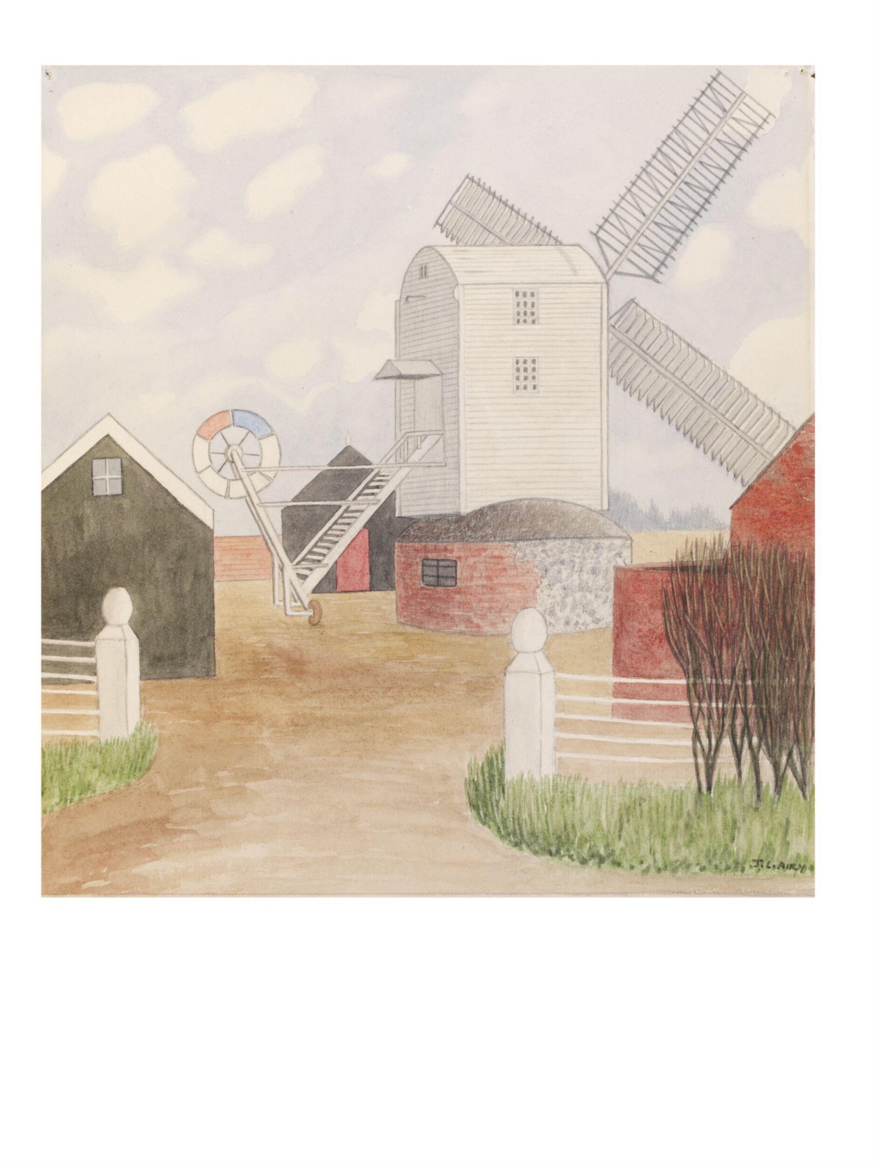 The Mill at Parham, Jack L. Airy, ca. 1940
