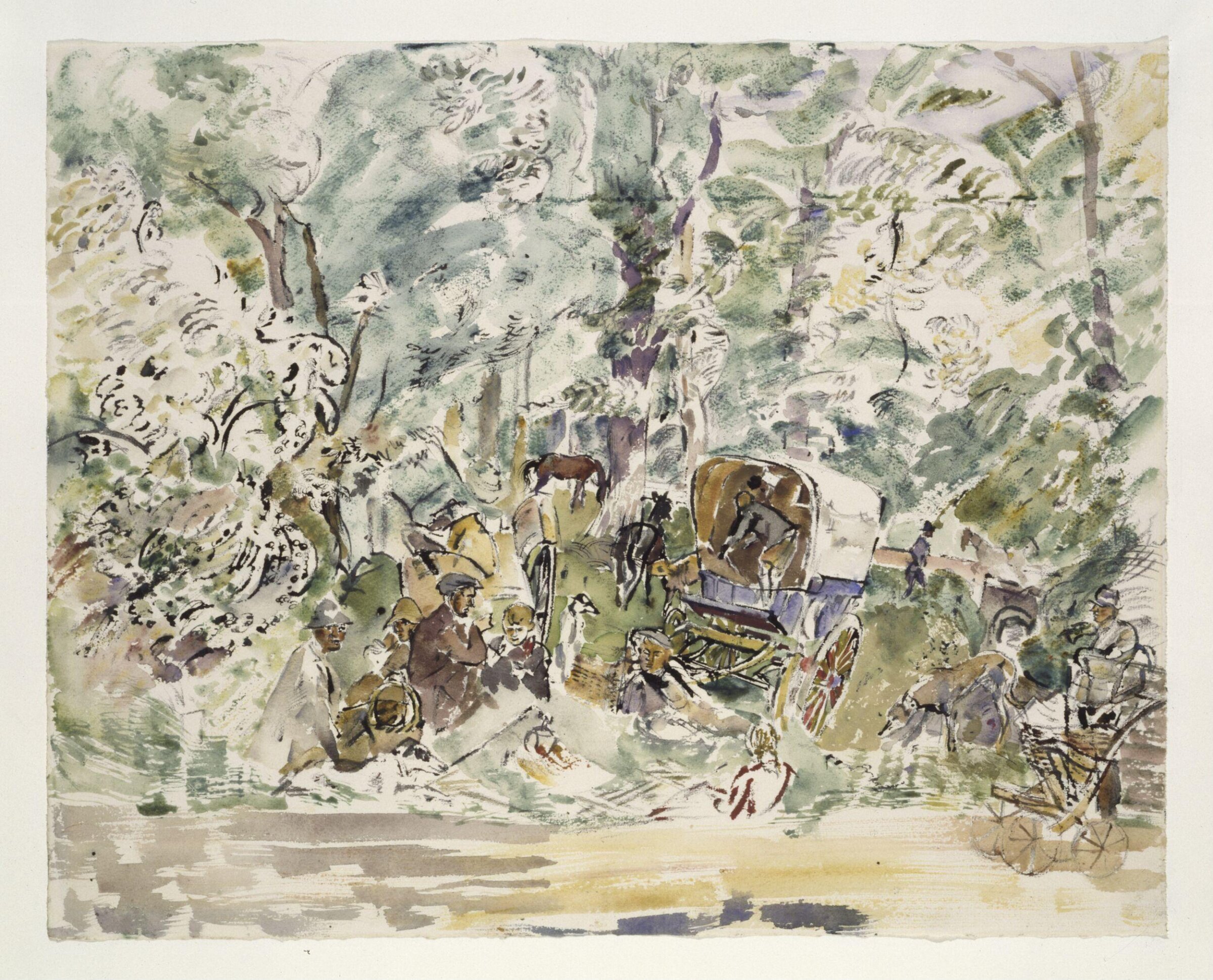 Gipsy Encampment, Hennell, ca.1940