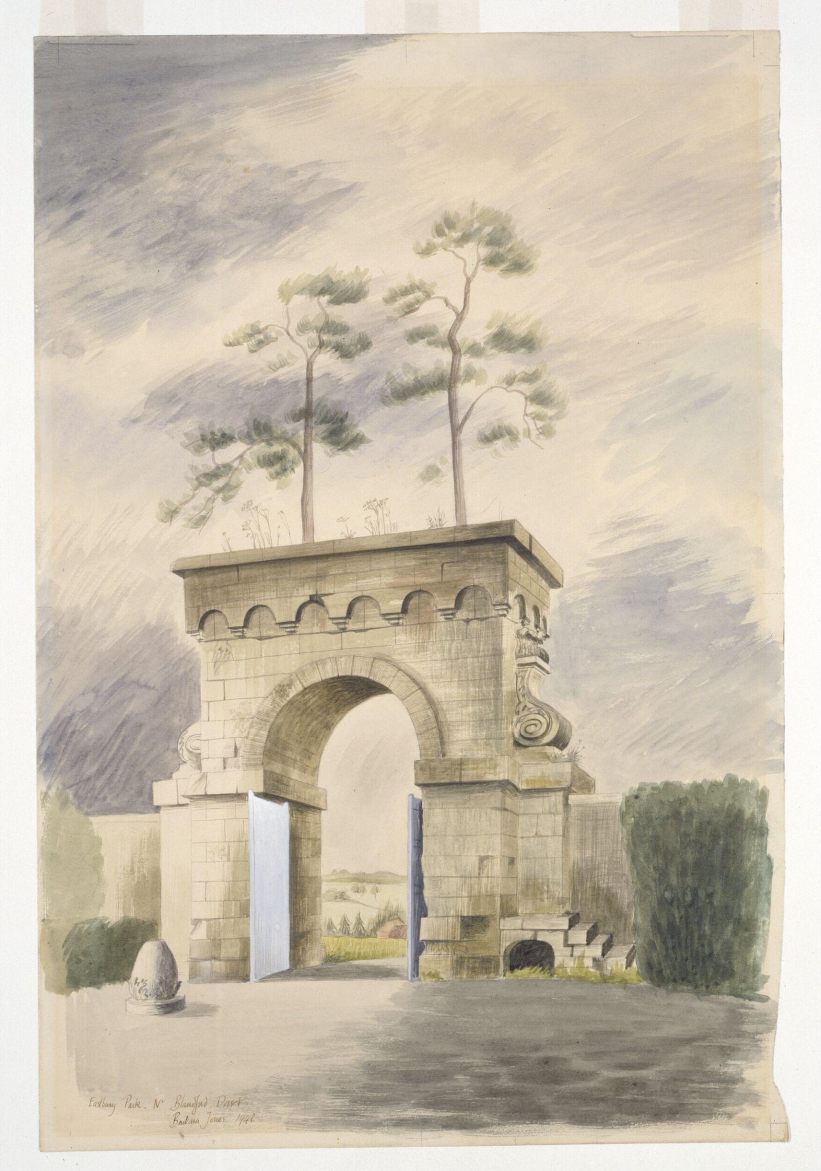 Gateway to Kitchen Court, Eastbury Park, Nr.Blandford, Hind, 1942