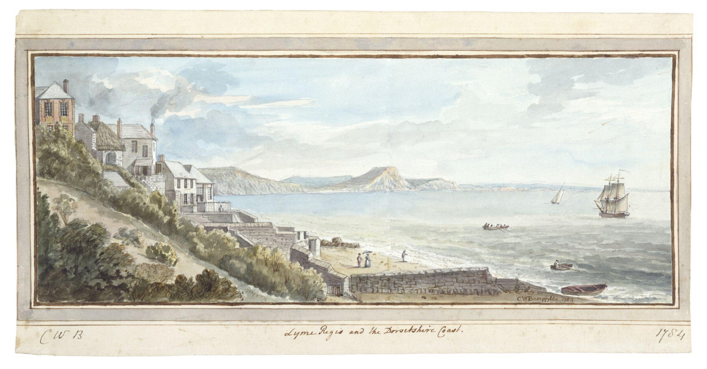 Lyme Regis and the Dorsetshire coast, Coplestone Warre Bampfylde, 1784