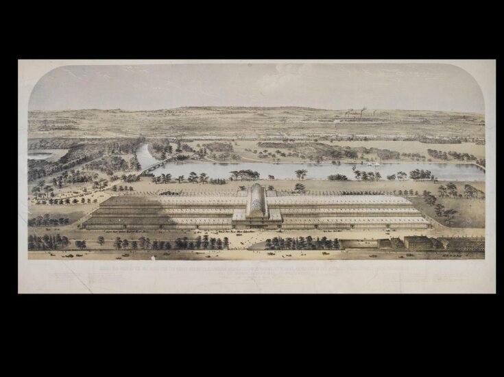 1851 Exhibition Birdseye view from South top image