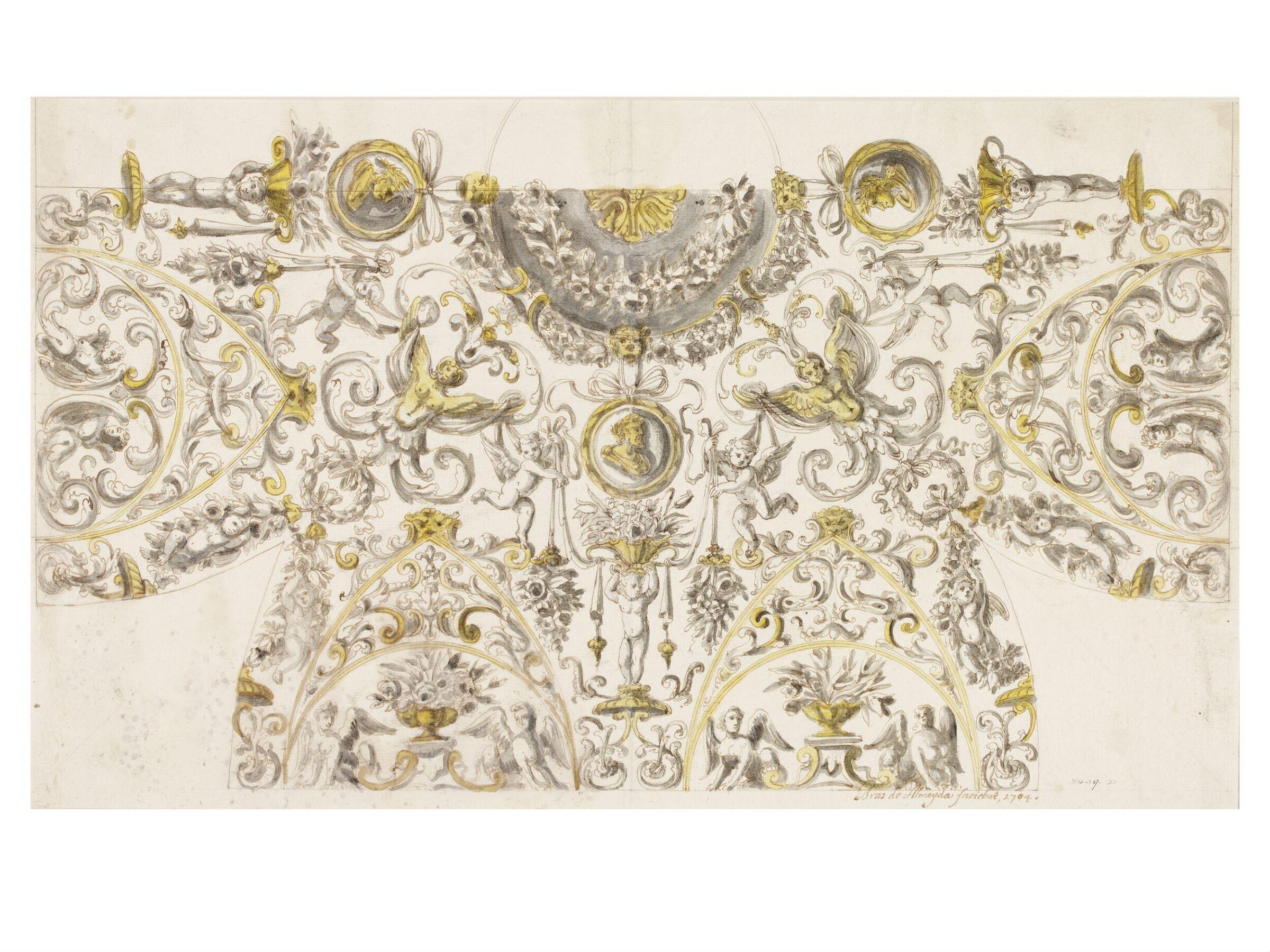 Drawing, Brás de Almeida, 1704
