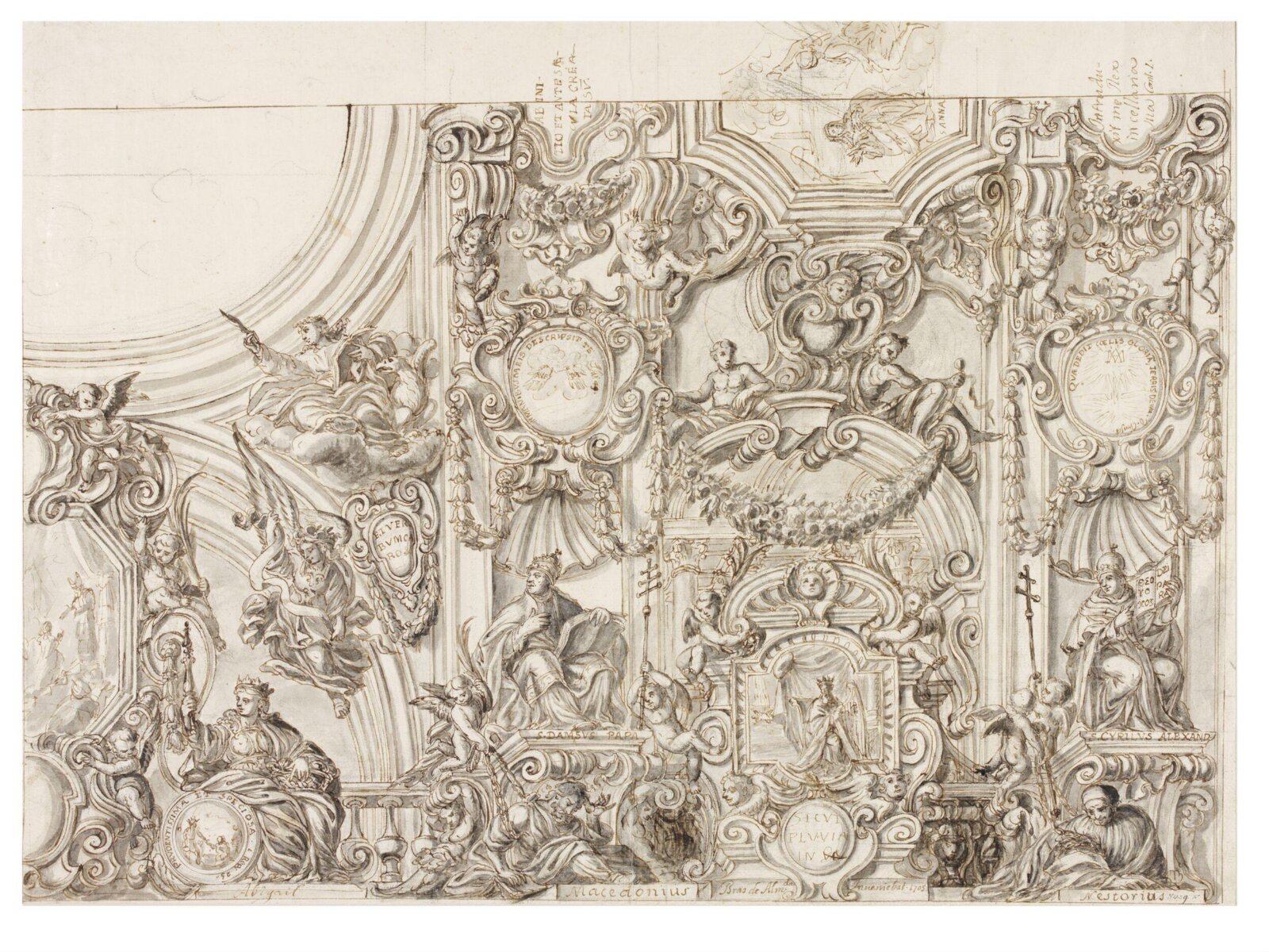 Drawing, Brás de Almeida, 1705