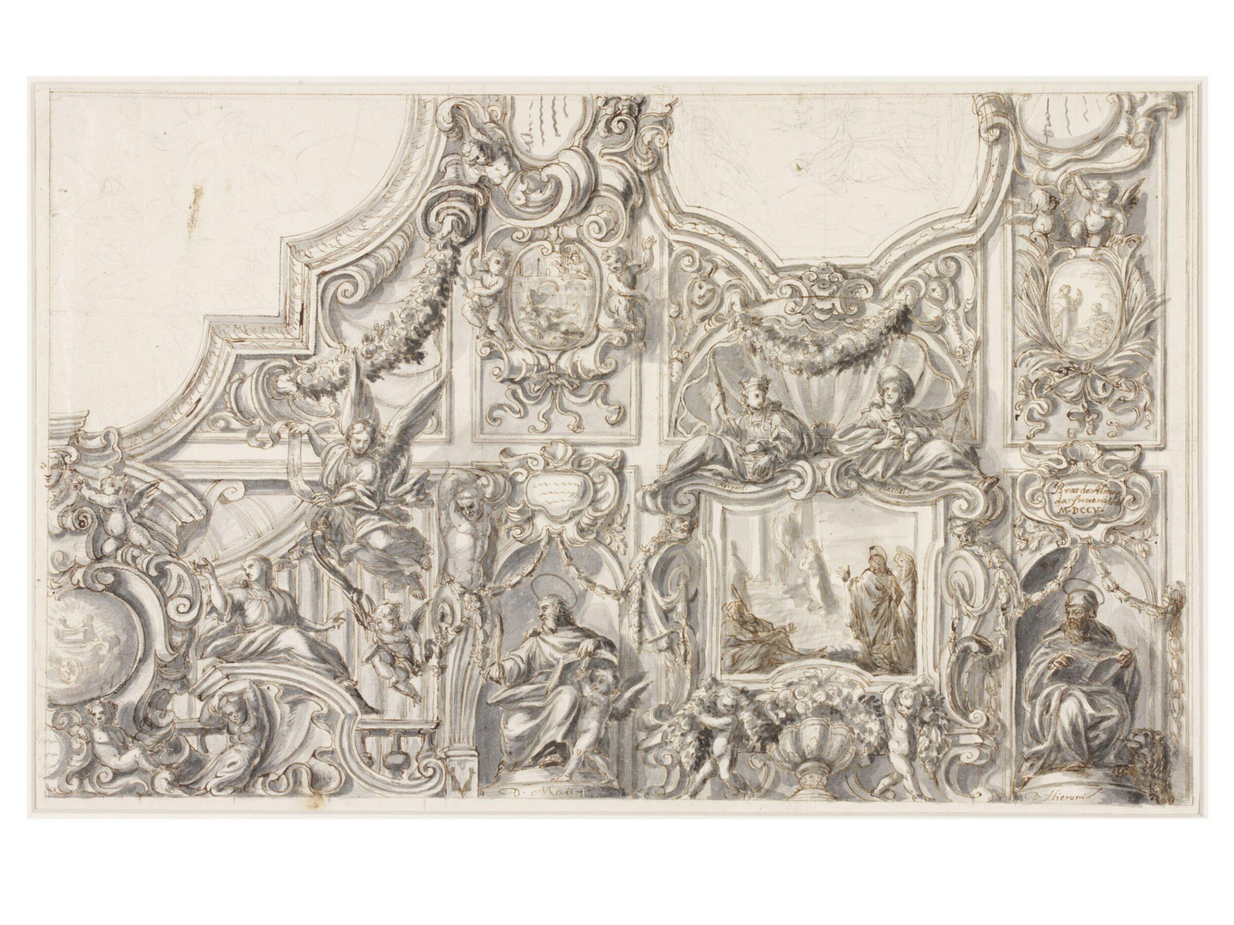Drawing, Brás de Almeida, 1705