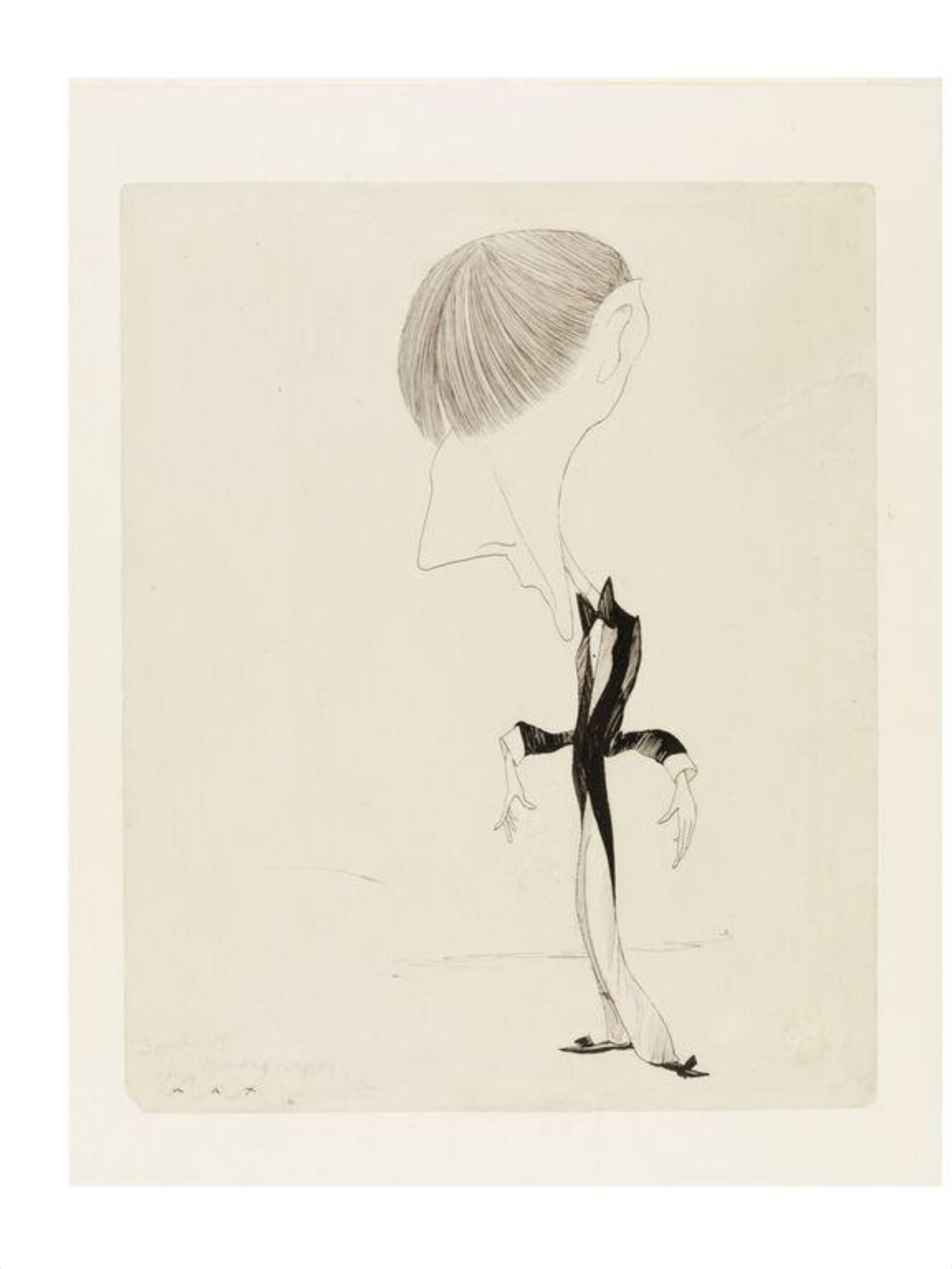 Caricature of Aubrey Beardsley, Макс Бирбом, ок. 1894