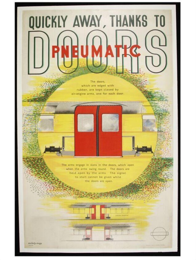 Quickly away, thanks to Pneumatic Doors (1937) by Lucia Moholy