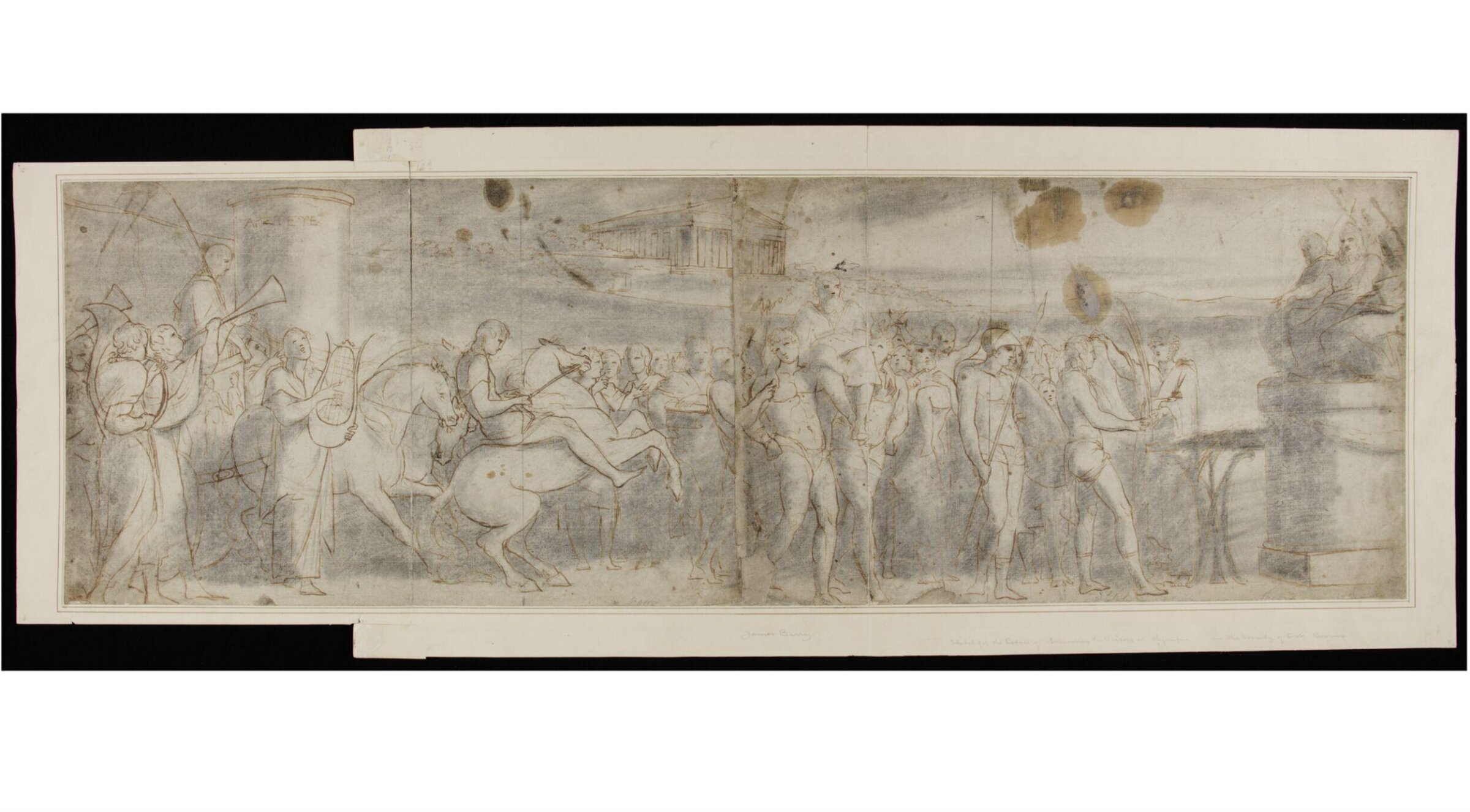 Crowning the Victors at Olympia. Study for a picture in the Rooms of the Society of Arts., James Barry, circa 1777-1783