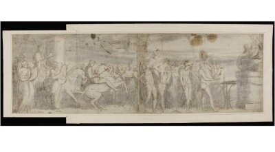 Crowning the Victors at Olympia. Study for a picture in the Rooms of the Society of Arts.