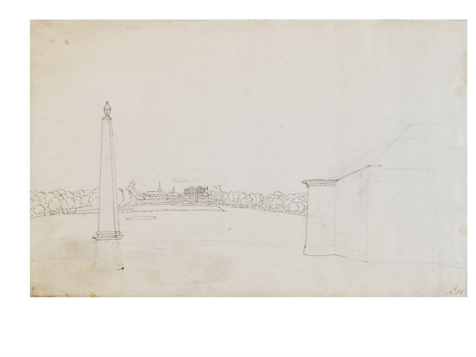 Drawing, Thomas Robins, 18th century
