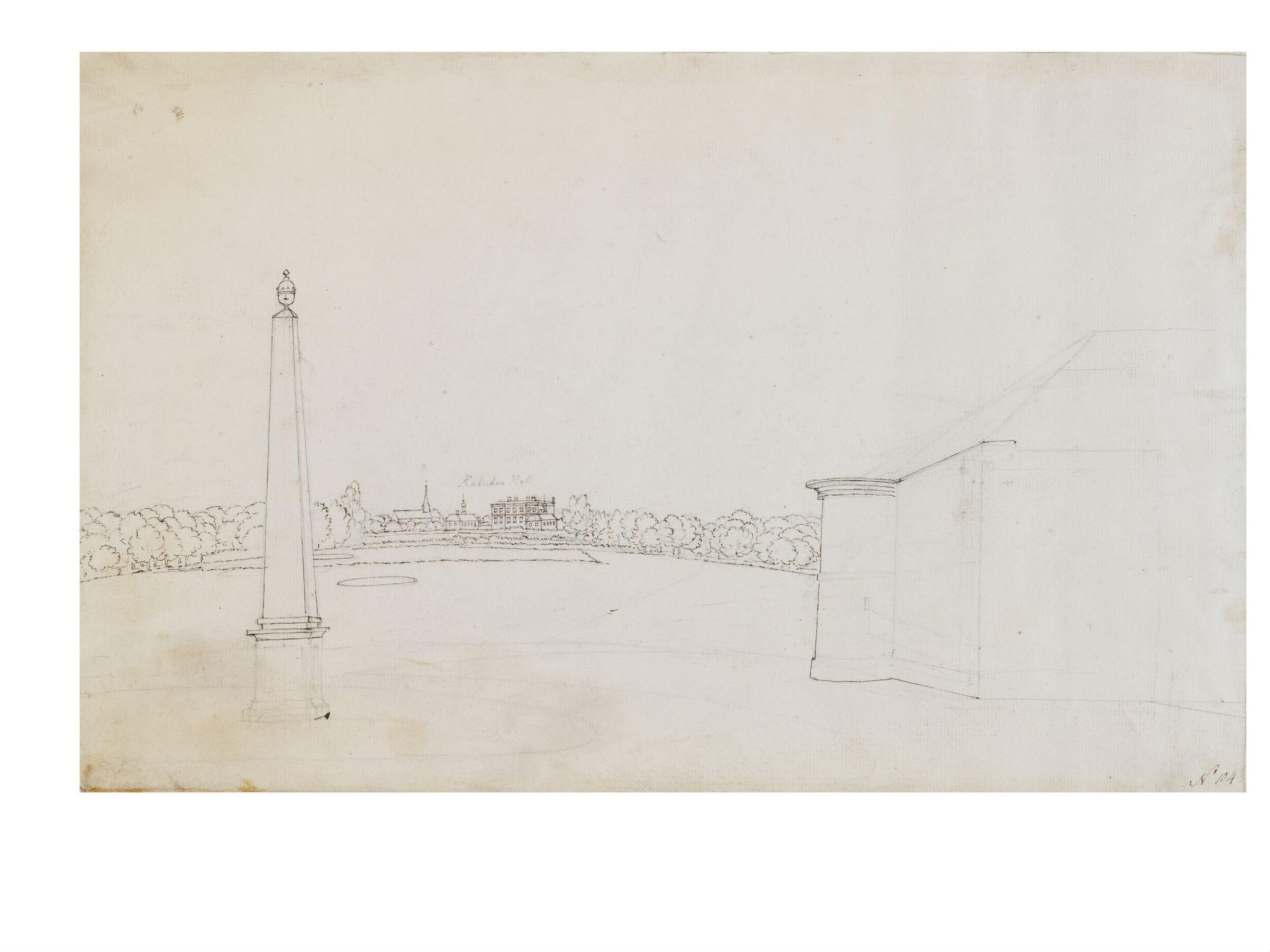 Drawing, Thomas Robins, 18th century