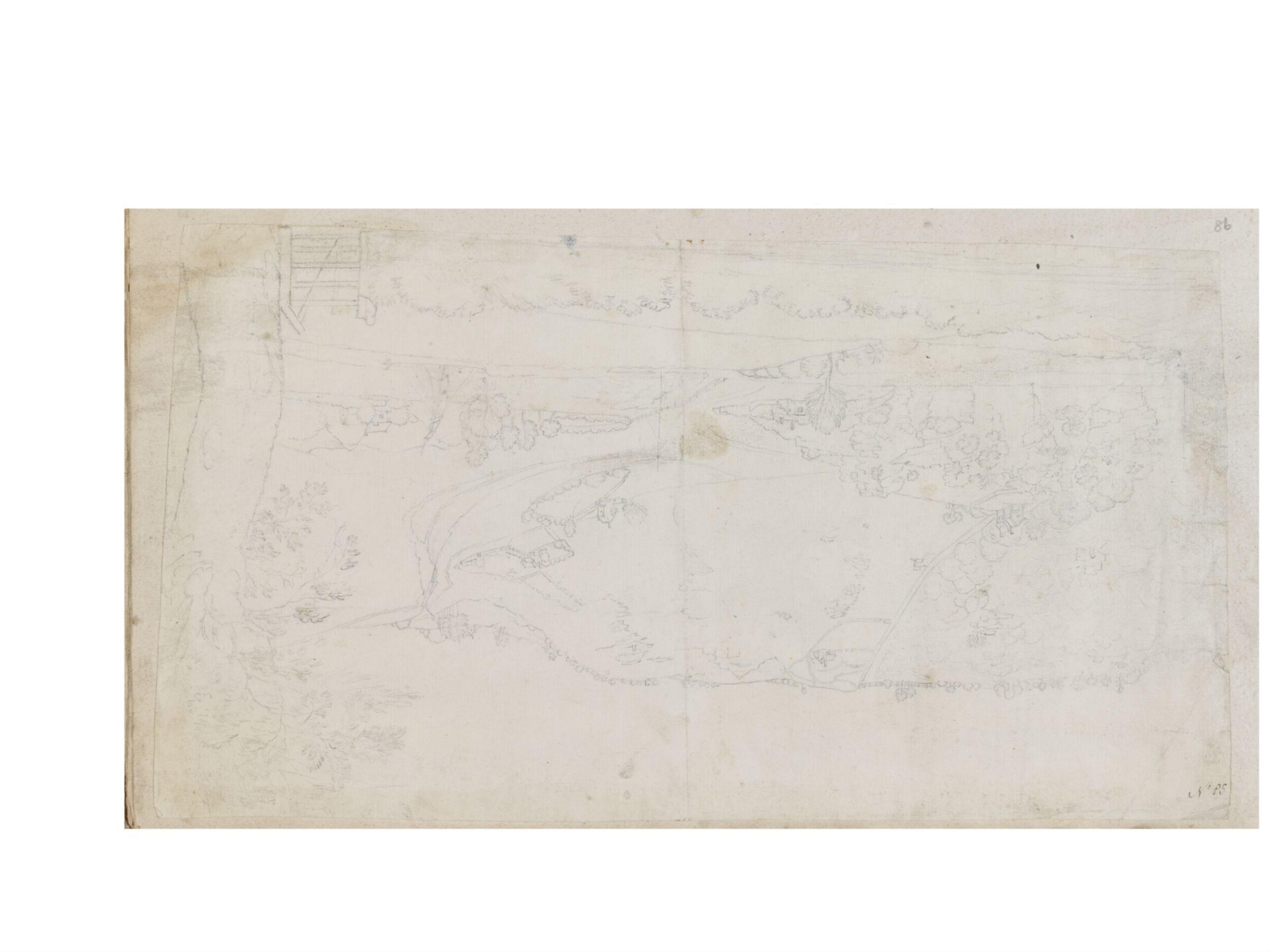 Drawing, Thomas Robins, 18th century