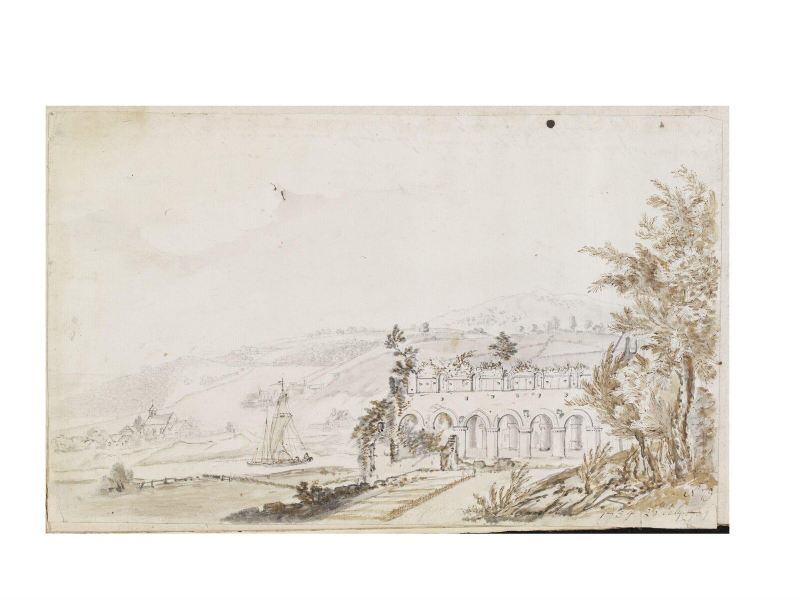 Drawing, Thomas Robins, 20/07/1759
