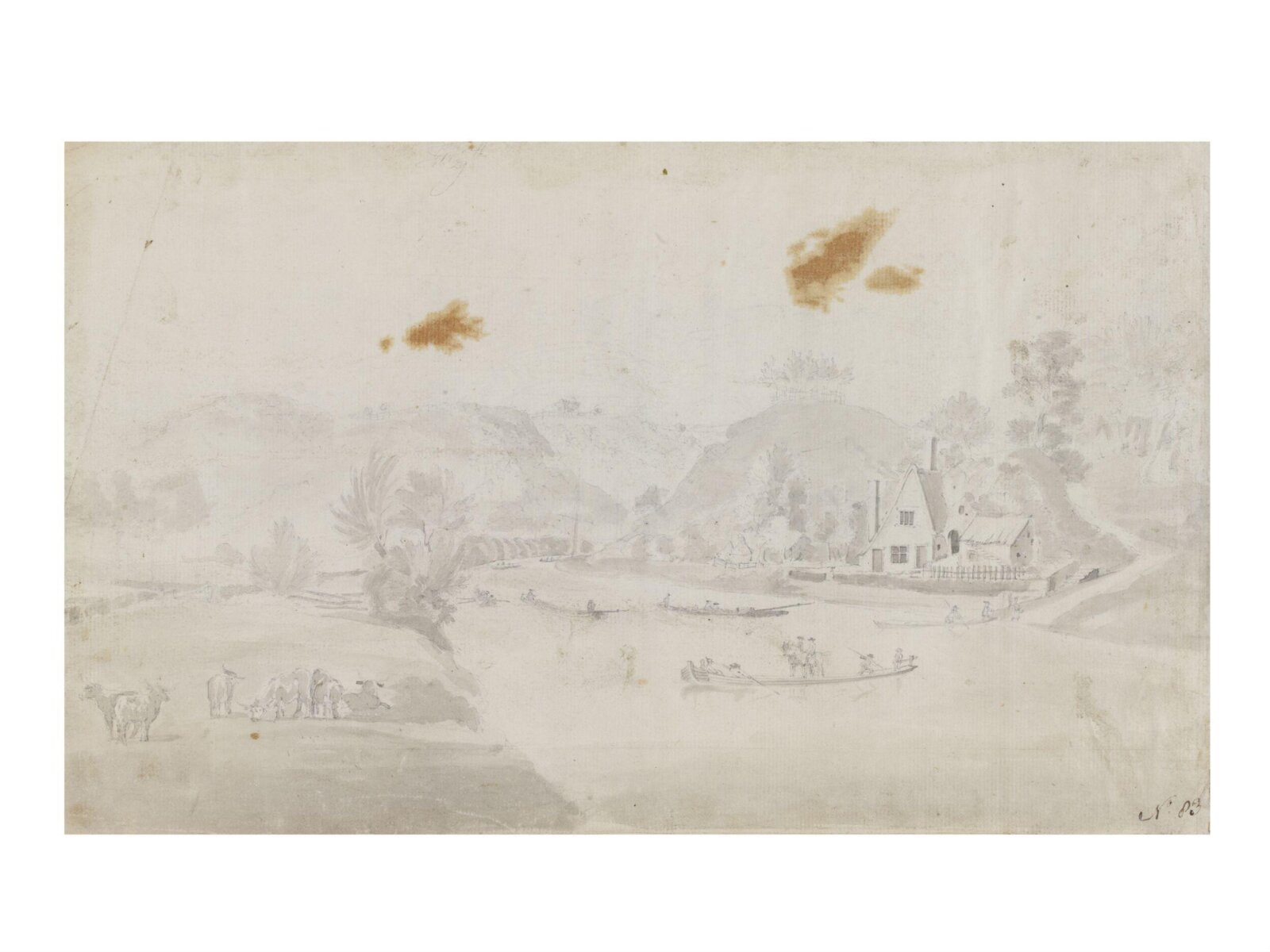 Drawing, Thomas Robins, 18th century