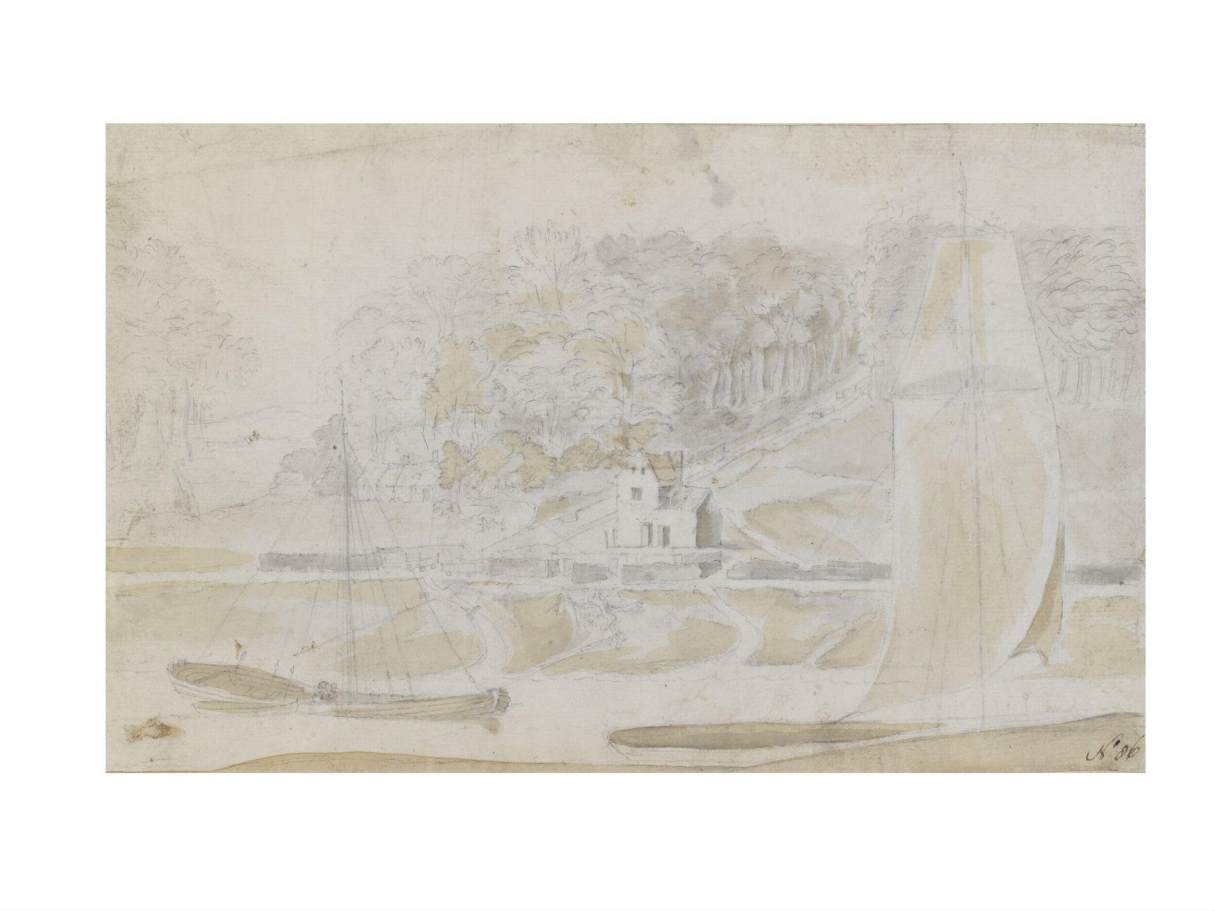 Drawing, Thomas Robins, 18th century