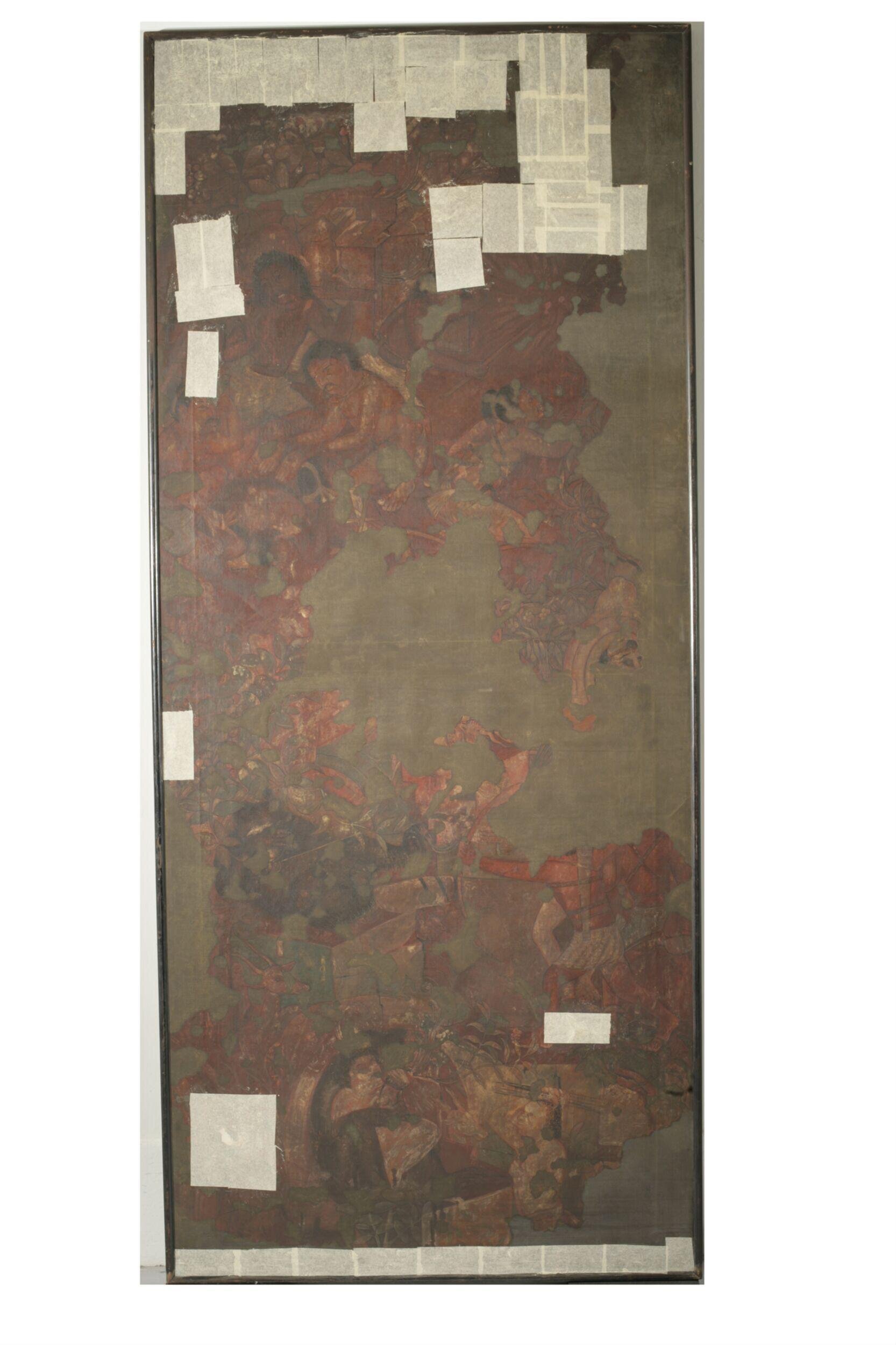 Copy of painting inside the caves of Ajanta (cave 17)