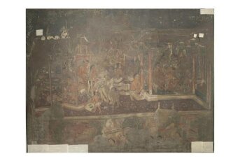 Copy of painting inside the caves of Ajanta (cave 17)