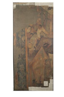 Copy of painting inside the caves of Ajanta (cave 16)