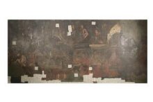 Copy of painting inside the caves of Ajanta (cave 17) thumbnail 1