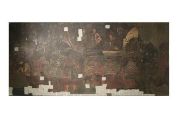 Copy of painting inside the caves of Ajanta (cave 17)