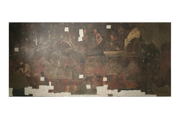 Copy of painting inside the caves of Ajanta (cave 17) top image