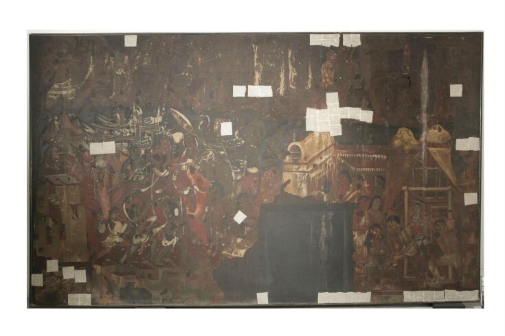 Copy of painting in the caves of Ajanta (cave 17) image