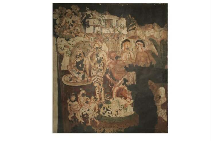 Copy of painting inside the caves of Ajanta (Cave 2) image