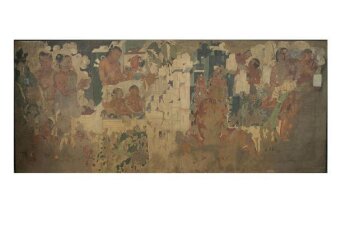 Copy of painting inside the caves of Ajanta (cave 2)